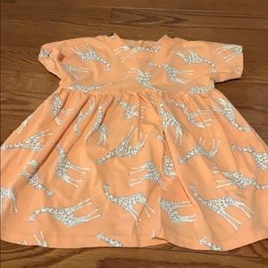 Coral Giraffe Dress